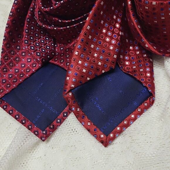 Saddlebred Lot of Two Silk Red Ties‎ - Picture 6 of 7